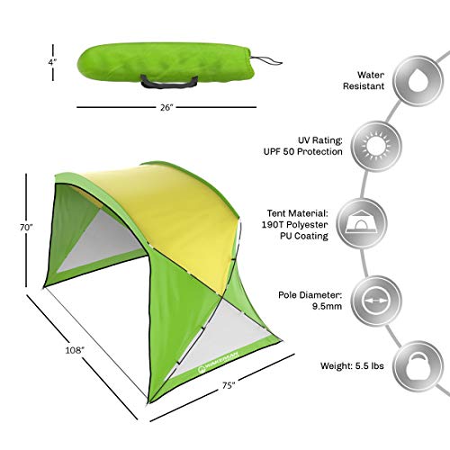 Wakeman Outdoors Beach Sun Shelter
