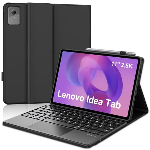 Clavier AZERTY Lenovo Idea Tab 11 pour éviter les fautes de frappe avec housse tactile noire