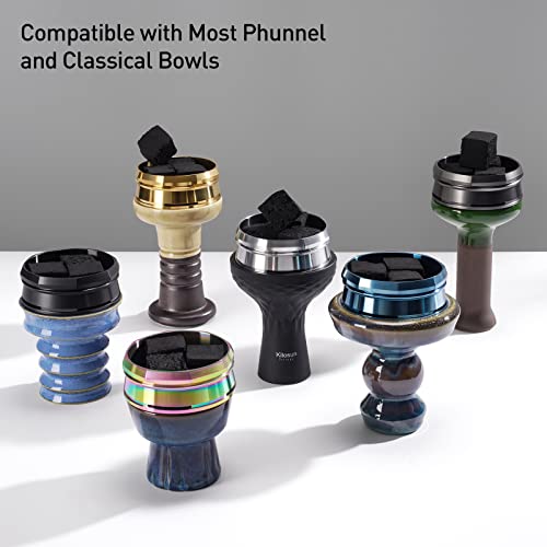 KITOSUN Edelstahl Smokebox | WatchHMD Holzkohle-Wärmemanagementgerät | Edelstahl HMD Kohlenhalter | Leicht zu Halten 3… – Bild 6