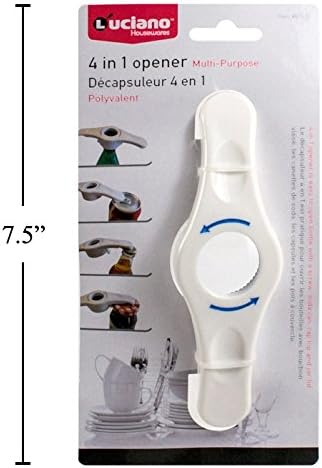 Luciano 4 in 1 Opener, for bottles,cans,jars