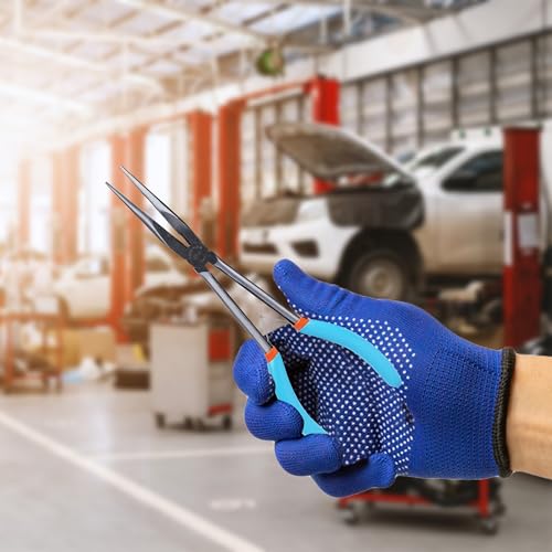 Image of Taparia LN-11 Steel (280mm) Long Nose Econ Plier (Blue and Grey)
