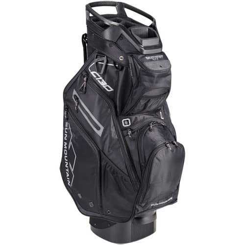 Sun Mountain 2022 C-130 5 Way Cart Bag Black/Black #TOP5