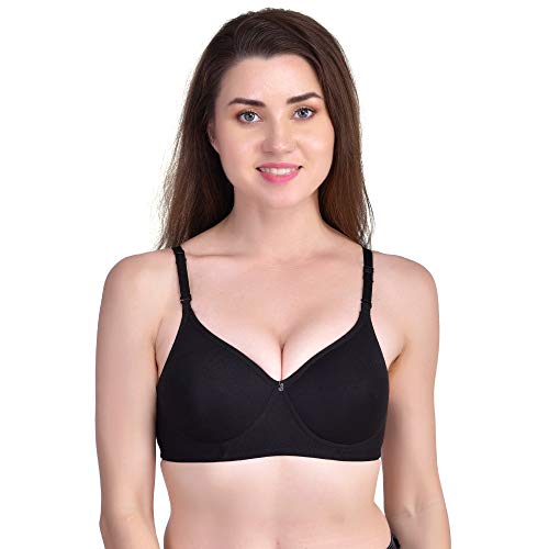 Image of Women's Cotton Lightly Padded Non-Wired Regular Bra (Pack of 3)