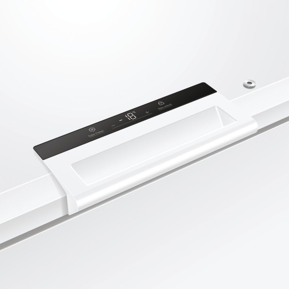 Haier HCE420E Congélateur 418 L Low Frost Contrôle électronique température Congélation rapide LED