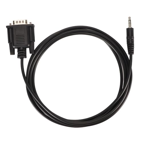 DB9 to 3.5mm Serial Cable, Plug and Play Wear Resistant PVC, Stable Data Transfer, Easy Connection, Versatile Compatibility, 1.8m