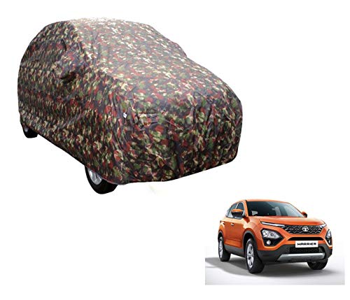Image of Auto Hub Car Cover Compatible with Tata Harrier with Weather Proof, Triple Stitched, Harrier Car Cover Jungle Look