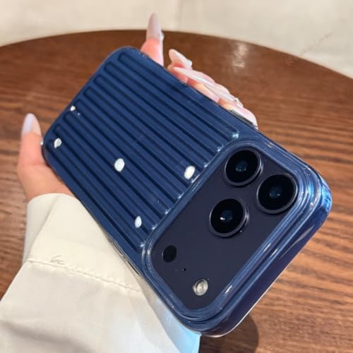 JIASHM for iPhone 13 Pro�p �X�g���C�v���̃V���R�����X�}�z�P�[�X �����ϏՌ��\�t�g�v���e�N�^�[�J�o�[�iiPhone 13 Pro�p/�u���[�j