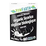 YumEarth Organic Black Licorice - No Artificial Colors, Allergy Friendly, Gluten Free, Non-GMO, Vegan, 142g