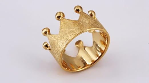 SILBERMOOS XL-Colección Anillo Para Mujer En Forma De Corona Cepillado