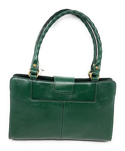 Image of Patricia Nash Rienzo Leather Satchel, Soft Green