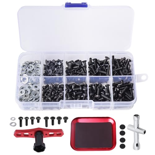 Vis RC en kit de 352 pièces acier haute résistance avec clé hexa