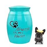Winwon Mini urne pour Chien,Urne pour Chat Toujours dans Mon cœur | Urne pour Chat étanche et sans Fuite pour Cendres, Souvenirs commémoratifs pour Chiens Chats, urne pour Animaux de Compagnie