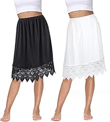 2 Pack# 832 Black+white Knee Length