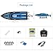 Goolsky H100 RC Boat 2.4GHz Remote Controlled Boat High Speed Racing with 180 Flip, Electric Submarine for Teens and Adults