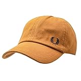 Geschwungener Schirm Fred Perry Herren Mütze Lorbeerkranz, Hellbraun, caramel, Einheitsgröße