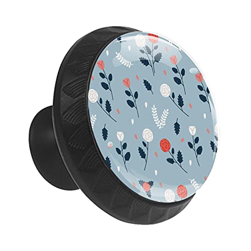 Boutons de tiroir 35 mm boutons floraux robustes pour commode