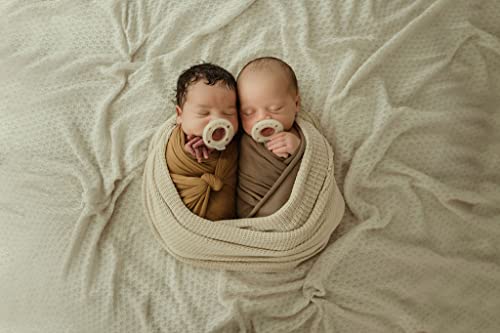 Ninni Co Breastfeeding Promoting Pacifier - Patented Orthodontic Pacifier With Natural Skin Texture And Nipple Shape Supporting Healthy Orofacial Development - Oatmeal (2 Pack) #TOP2