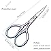 Beauty Scissors for Facial Hair Cutting, Eyebrow, Eyelash, Beard, Moustache - Multi-Functional Precision Trimming Tool for Grooming, Sewing, Embroidery, Crochet, Yarn & DIY Crafts 2 pcs 3.5 inch