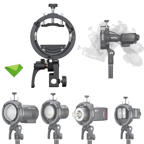 Godox S3 �X�s�[�h���C�g �t���b�V���u���P�b�g AD200 Pro II�AAD400Pro II�AAD300Pro�AGodox V1 Pro�AV100 ���E���h�w�b�h�t���b�V���AV860III / TT685II / TT350 �V���[�Y�p�A±90