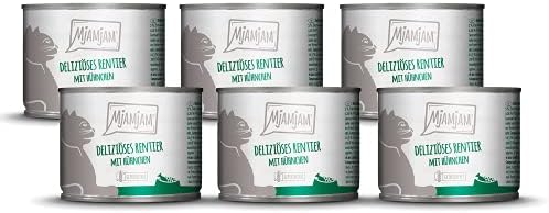 MjAMjAM - Mokra karma premium dla kotów  pyszna wołowina na parze dyni, 6 sztuk (6 x 800 g), bez zbóż, z bardzo dużą ilością mięsa