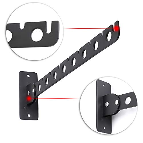 Sumnacon 12 Inch Stainless Steel Clothes Hanger Racks - 2Pcs Wall Mounted Folding Garment Hooks With Screws, Space Saver Clothing And Closet Storage Organizer For Laundry Room Bedroom Bathroom, Black #TOP3