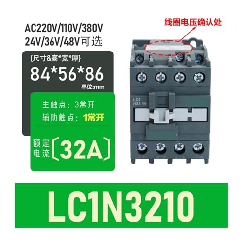 Contacteur CA LC1N0610 avec isolation haute performance 220V - 2