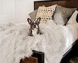 PAW BRANDS PupProtector Waterproof Dog Blanket - Soft Plush Throw Protects Bed, Couch, or Car from S