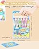 D-FantiX 36 Colors Washable Markers for Kids Ages 4-8, Stamp Markers with Coloring Books, Arts and Crafts, Airplane Car Road Trip Activities Travel Set, Art Supplies Gifts for Toddlers Girls Boys #1
