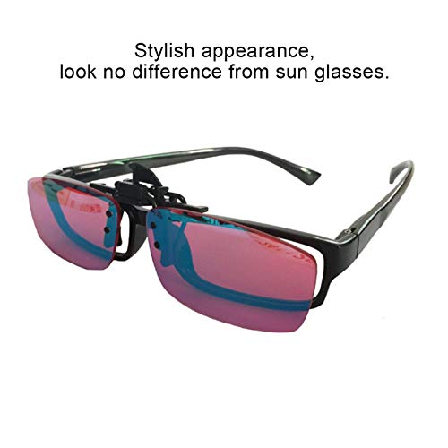 Óculos para daltônicos vermelho-verde - óculos de correção de cegueira invertidos e verdes para dalt