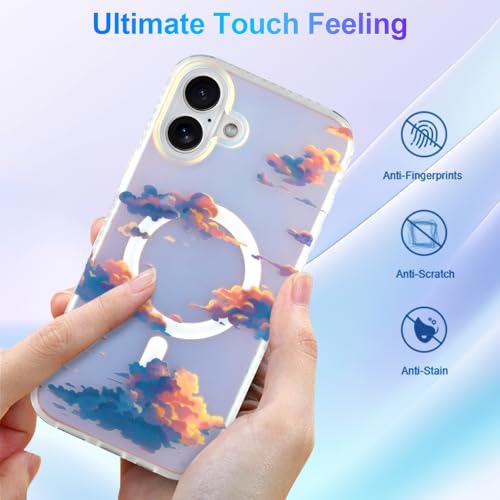 Heaofei Cute Magnetic Case for iPhone 16 Plus Case, Iridescent Clouds by Heaofei - Used condition - Image 6