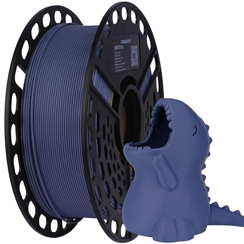 AceAddity Matte PLA 3D Printer Filament, Dimensional Accuracy +/- 0.02 mm, 1 kg Spool, 1.75 mm (Navy Blue)