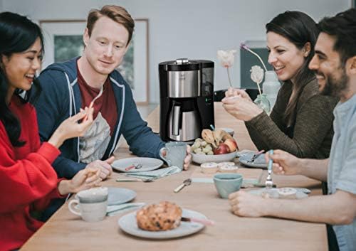 Melitta Filter Coffee Machine, Look V Therm Perfection Model, Stainless Steel, Black, Art.No. 1025-16