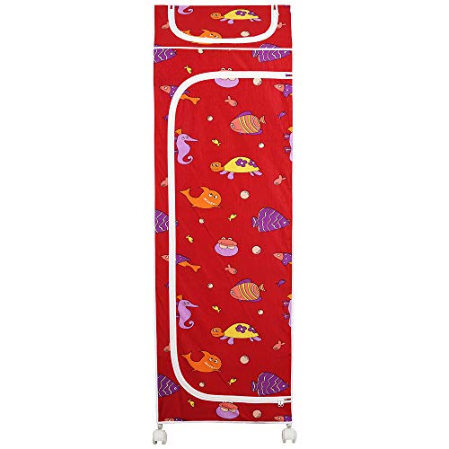 Image of Little One's | 6 Plastic Shelves Foldable Baby Storage Box (Made in India), ISI Certified, Unbreakable Material, (Plastic Structure)| Aquatic Red | HP6 /FR