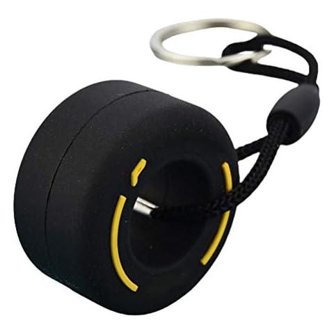 Fencelly Small Tire Keychain for Car Keys Cover