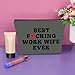Sazuwu Work Wife Gifts Gray Makeup Bag Coworker Leaving Gifts for Women Farewell Funny Best Work Wife Ever Cosmetic Bag New Job Gifts for Her Birthday Retirement Christmas Gifts Travel Pouch
