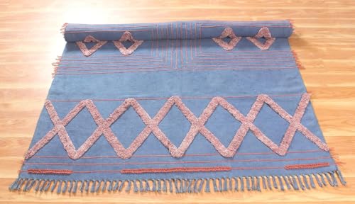 Tapis lavable à la main pour protéger vos surfaces avec style géométrique pierre