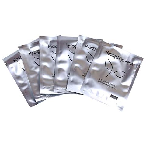 Eye Gel Pads 50 Pairs Eyelash Extension White Lint Free Eye Patch Wendy Under Eye Gel Pads For Salons or Individual Eyelash(50-Eye Gel Pads) Cover