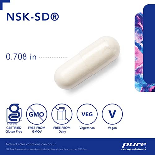Pure Encapsulations NSK-SD | Nattokinase 100 mg | Enzymes to Promote Healthy Blood Flow, Circulation, and Blood Vessel Function | 120 Capsules - Image 3