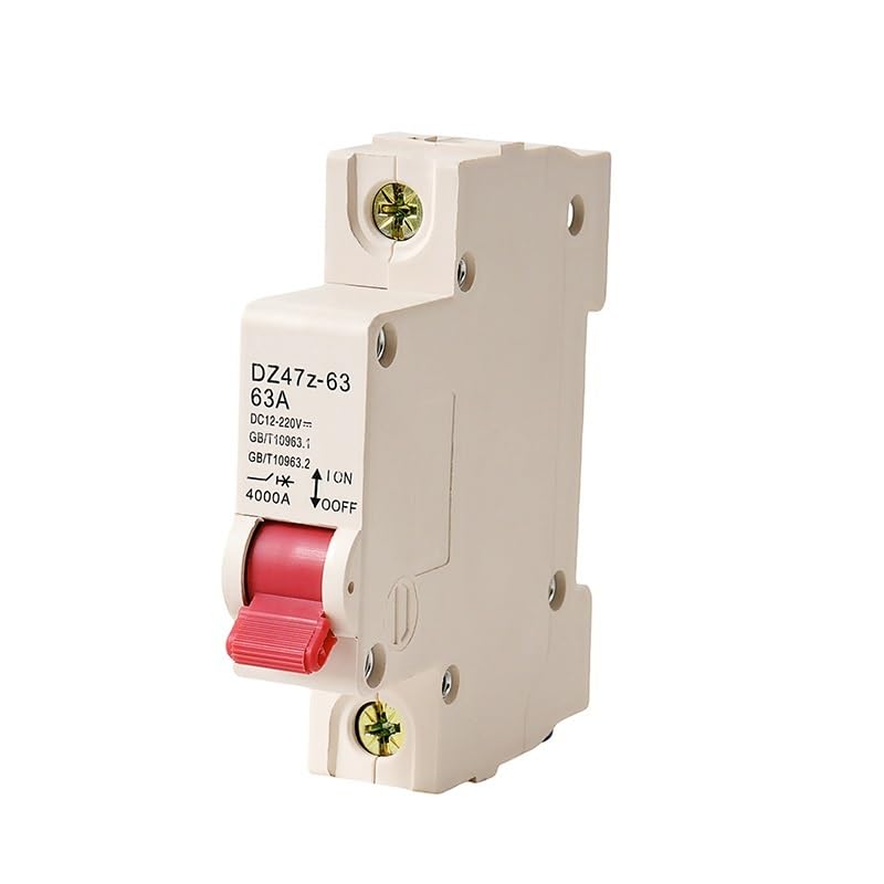 DZ47 32A 40A 63A 12V-220V Din Rail DC MCB Mini Circuit Breaker Battery Car Protector Electric Vehicle Motorcycle Air Switch(Blue,40A)