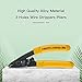 2 Pcs CFS-3 Fiber Optic Stripper 3 Port Hole Fiber Optic Stripping Tools with 6