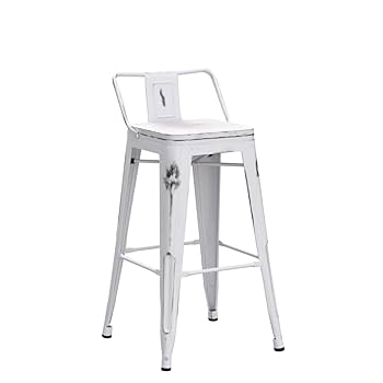 Amazon｜HAOBO Home 24インチ 工業用金属製バースツール ロー