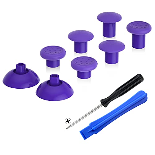 eXtremeRate ThumbsGear Joysticks Ajustable para PlayStation 4 5 Mando Joystick Ergonómico Intercambiable con Grip Convexo y Cóncavo de 3 Alturas...