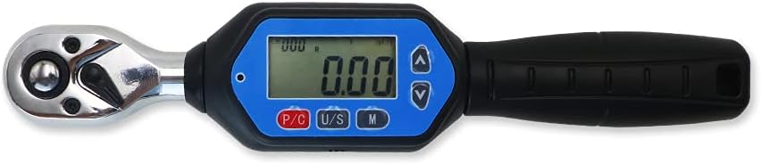 Digital Torque Wrench Digital Mini Torque Wrench Meter Spanner with Maximum Operating Range 60N.m/44.25ft.lb/531.04in.lb/611.82kgf.cm