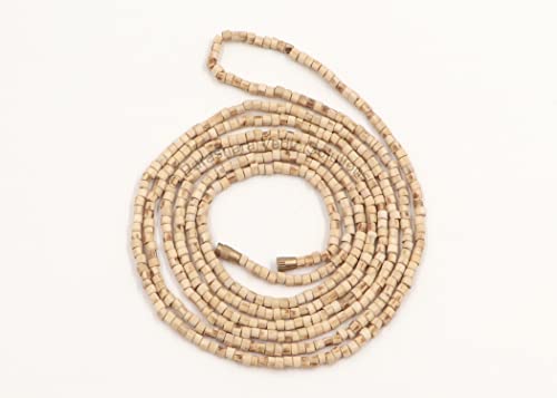 Image of ARKAM Tulsi Kanthi Mala Certified /Natural Tulasi Kanthi Mala /Original Tulsi Kanthi /ISKCON Tulsi Mala /Vaishnav Tulsi Mala /Basil Mala - 2 Round Mala (Size: 3mm, Length: 32 inches) Set of 2 Mala