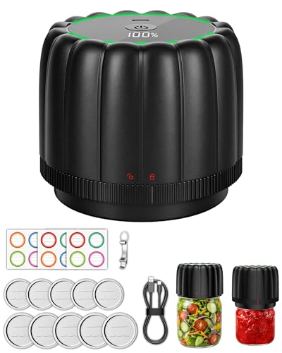 Bunyta 2026 Upgraded Electric Mason Jar Vacuum Sealer Kit for Food Storage