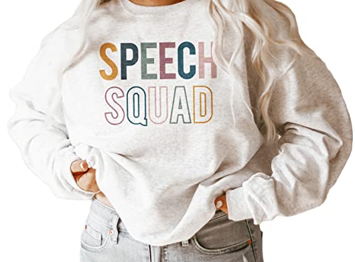 SLP Sweatshirt - Speech Squad - Speech Therapy - Speech Language Pathology - Speech Therapist Group Sweatshirts - Unisex Crewneck Sweatshirt4
