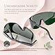 SEMNEANT Laserschutzbrille & IPL-Schutzbrille UV bis Infrarot (300-3500nm & 600-1100nm), für Rotlicht & IPL, verstellbare Bügel, entspricht DIN 166, DIN 170 & ISO 12609, Arbeitsschutzbrille OD4+