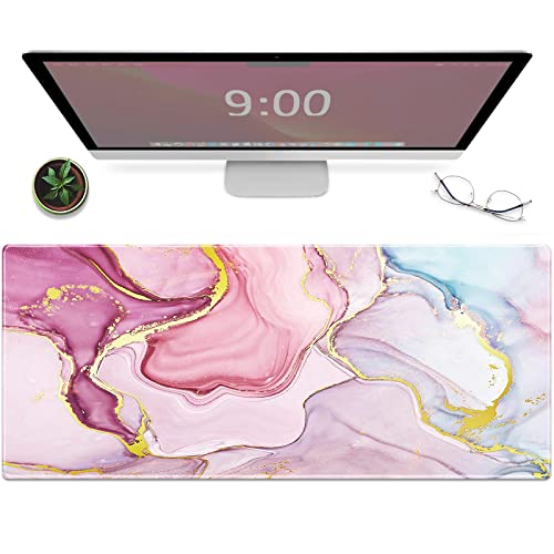 Galdas Alfombrilla de mouse para juegos, diseño de flash fresco, XXL XL, alfombrilla de mouse larga extendida, alfombrilla de escritorio de goma antideslizante, bordes cosidos, almohadilla fina (31.5