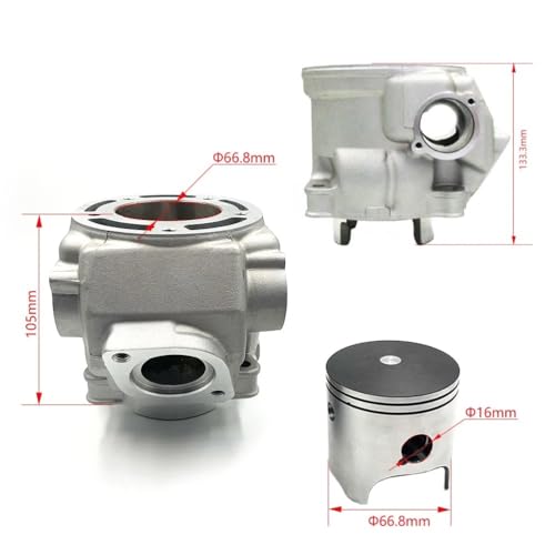 Cilindro de motocicleta Std 66,80mm que soluciona la pérdida de potencia 3