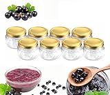 MIKONI 250ml Marmeladengläser Weckgläser Einweckgläser mit Deckel...